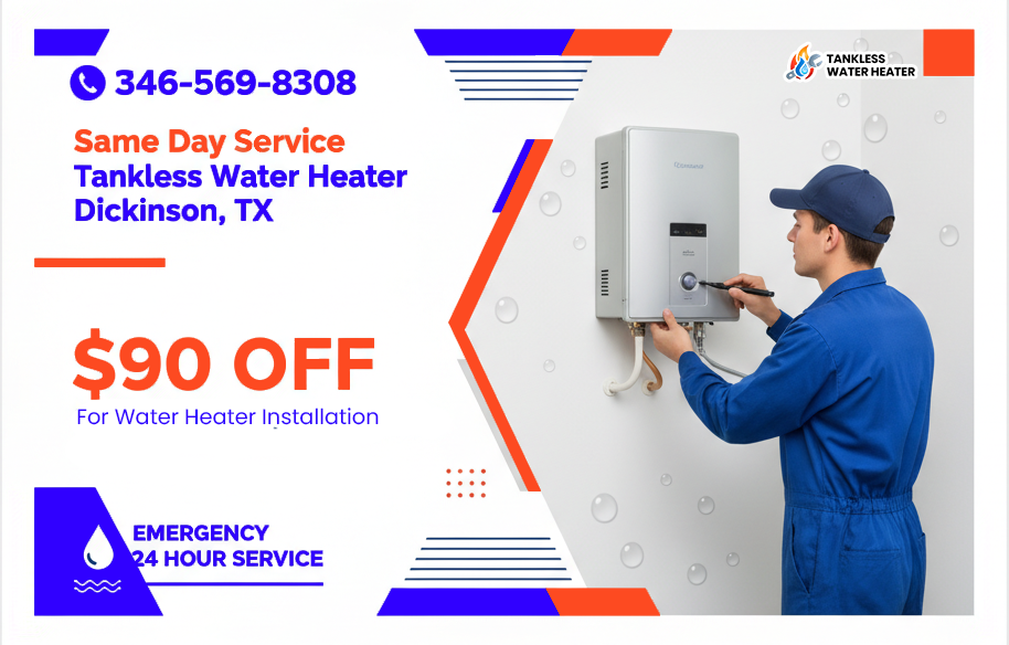 install heater Dickinson TX